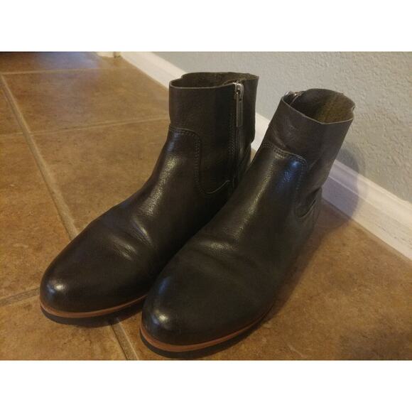 SHABBIES Amsterdam Leather Ankle Boots Size 36 US 5-5.5 - Picture 7 of 12